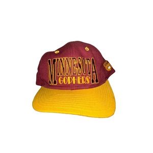 Vintage Minnesota Golden Gophers Snapback Hat by Tournament Headwear